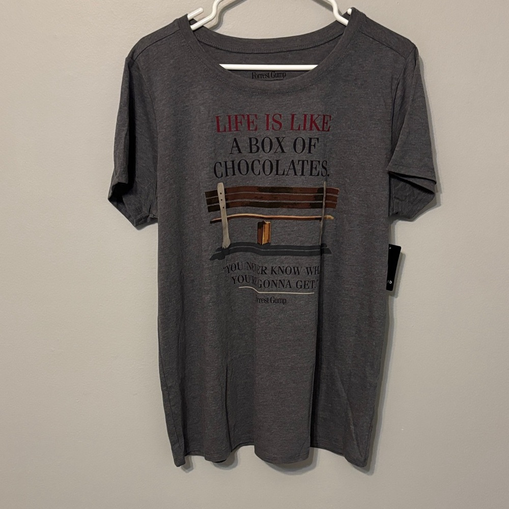 Forrest Gump Gray Graphic T-Shirt